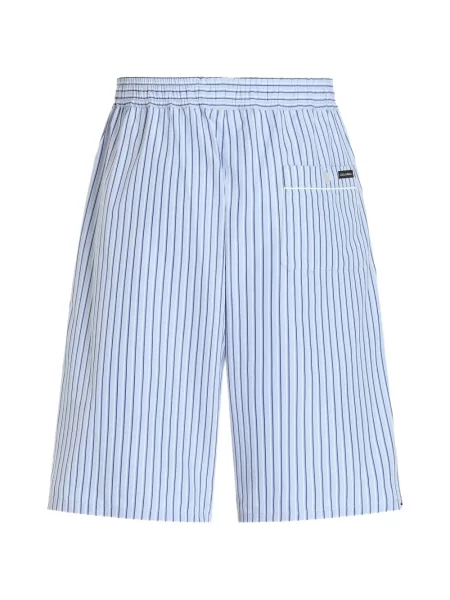 Csíkos puplin bermuda Dolce & Gabbana kék