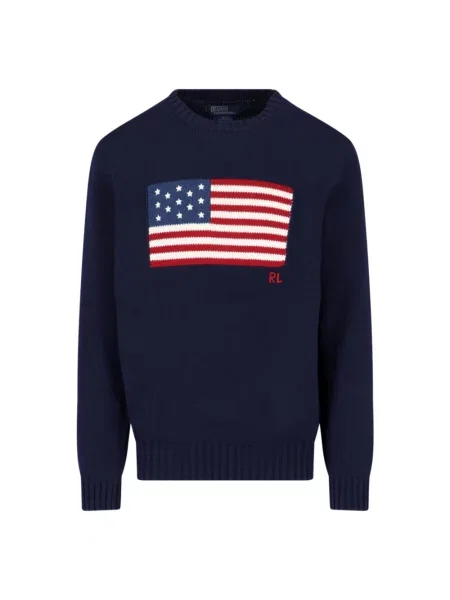 Długi sweter Polo Ralph Lauren z długim rękawem niebieski