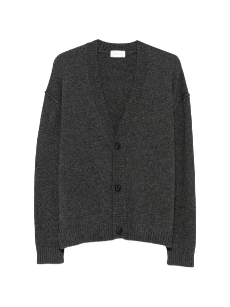 Cardigan Diana Studio cu decolteu în V gri