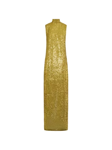 Rochie maxi Taller Marmo cu paiete verde