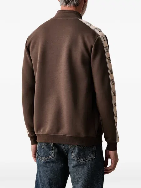 Pulover Guess cu autograf maro