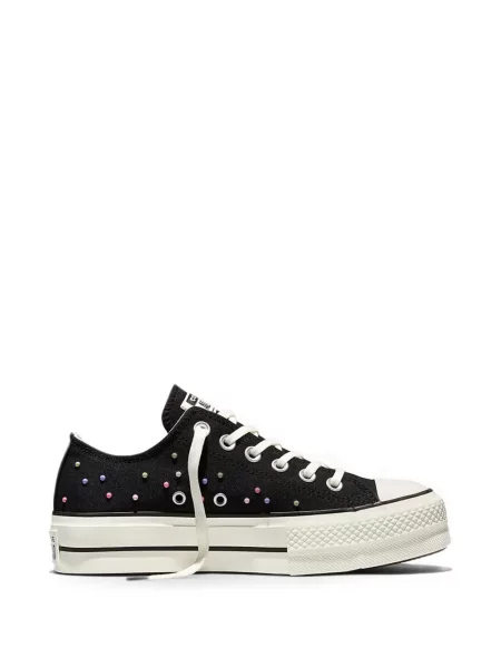 Decupat hanorac cu fermoar Converse clasic cu tepi albastru