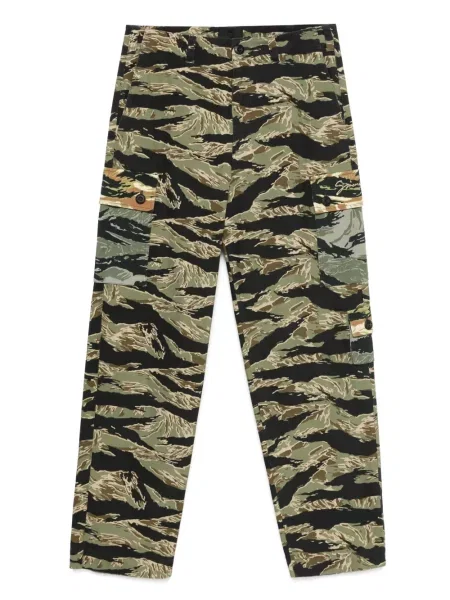 Pantaloni cargo Givenchy cu model camuflaj verde