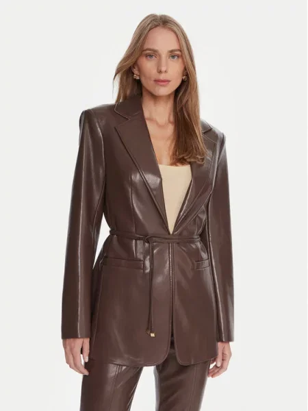 Marciano Guess Μπουφάν από απομίμηση δέρματος καφέ