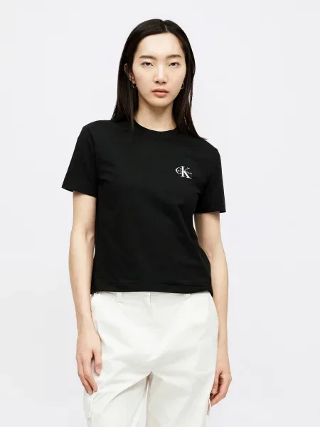 Calvin Klein Jeans Tricou negru alb
