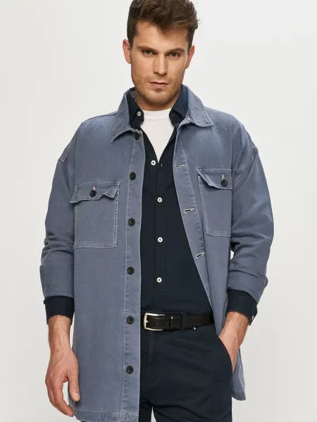 Дънково яке Dr. Denim с преходна изолация синьо