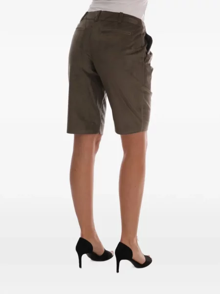 Pantaloni scurți Ermanno Scervino de catifea verde