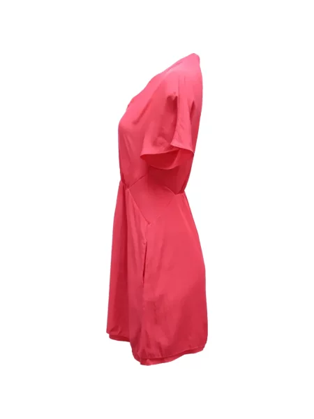 Rochie Maje cu decolteu în V roz