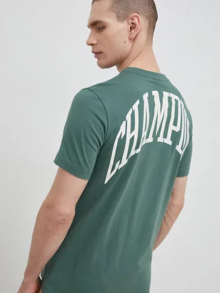 Тениска Champion с принт зелено