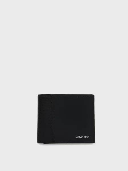 Кожаный кошелек Calvin Klein черный