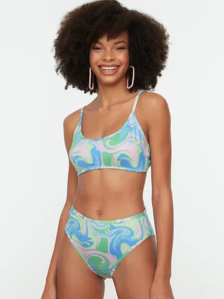 Bikini Trendyol w abstrakcyjne wzory