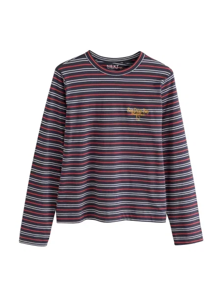 Next Tricou bleumarin / galben auriu / roșu alb