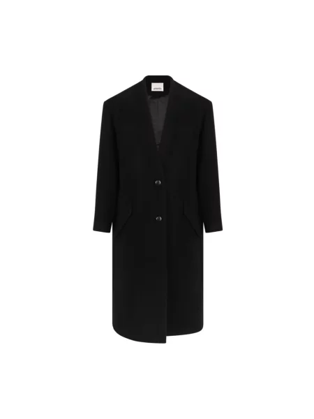 Płaszcz wełniany Isabel Marant wełniany czarny