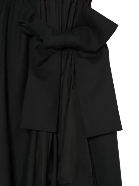 Fustă Noir Kei Ninomiya cu funde negru