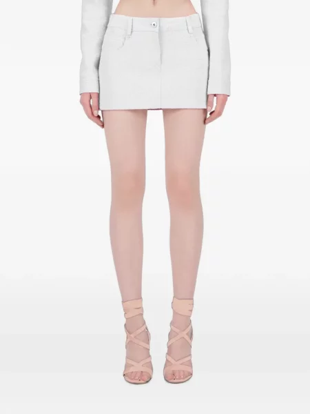 Scurt bouclé fustă Blumarine alb