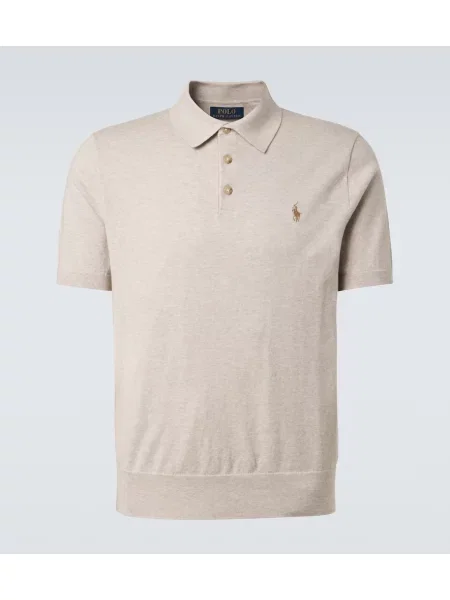 Tricou polo Polo Ralph Lauren bej