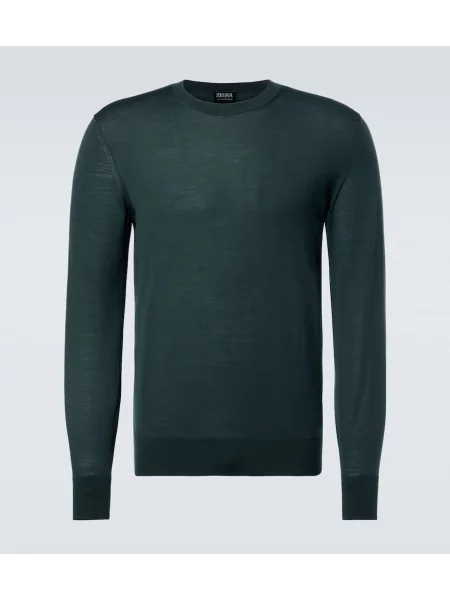 Pulover Zegna de lână verde