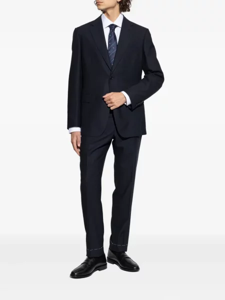 Vuneni odgovarati odijelo Brioni plava