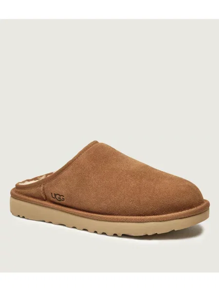 UGG Căptușite mules încălțăminte CLASSIC cu adaos de lână | piele întoarsă maro