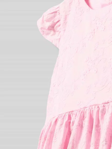 Sukienka z haftami model SANGALLO' Guess różowa