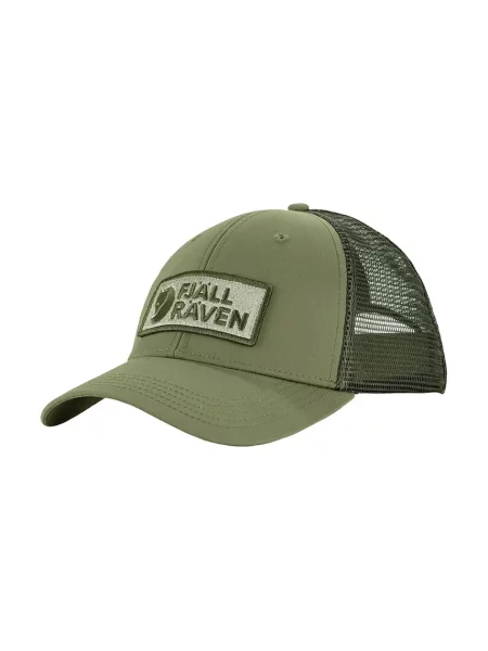 Шапка с козирка Fjallraven Langtradarkeps с апликация зелено