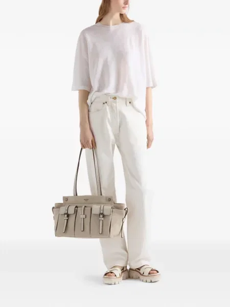 Geantă shopper Prada din piele