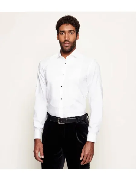 BOSS BLACK Cămașă | Slim Fit | easy iron alb
