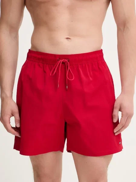 Tommy Hilfiger kopalne kratke hlače rdeča