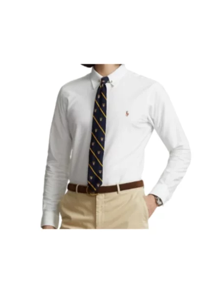 Koszula Polo Ralph Lauren z długim rękawem z twillu biała