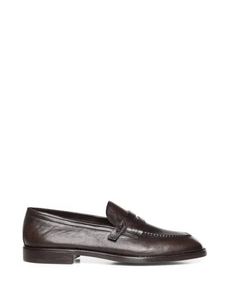 Bőr loafer Galliano barna