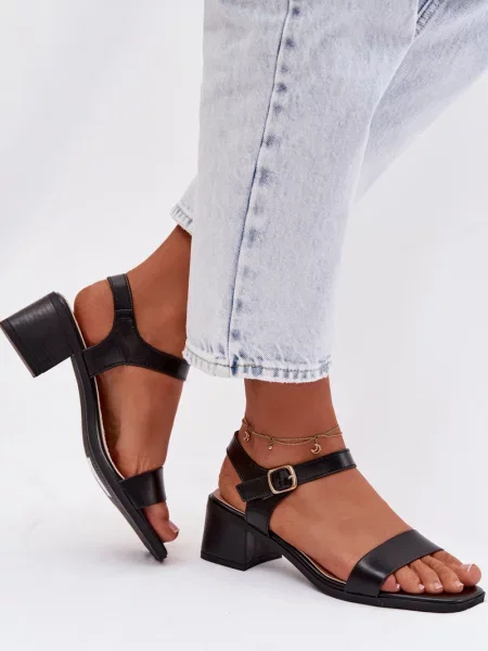 Sandály Boto na platformě černé