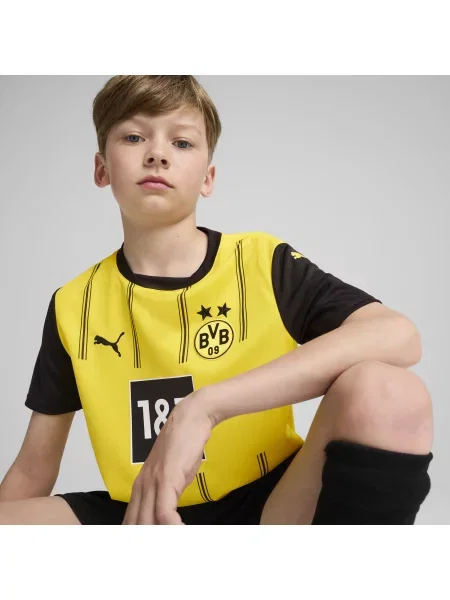 PUMA Młodzieżowa koszulka domowa Borussia Dortmund Odzież żółty