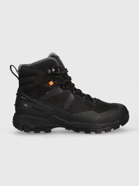 Обувки Mammut Blackfin III Mid DT с лека изолация черно