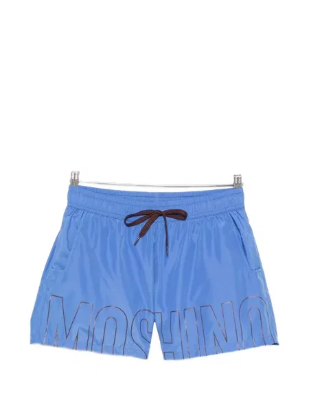 Slip de baie Moschino cu imagine cu cordon albastru