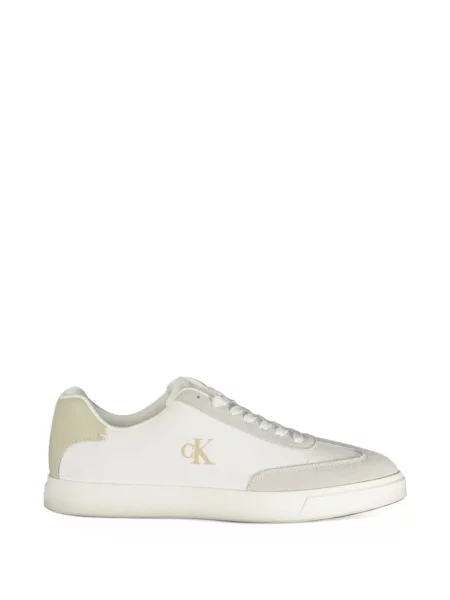 Sneakerși Calvin Klein cu imagine alb