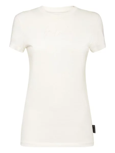 Tricou Philipp Plein cu aplicații alb