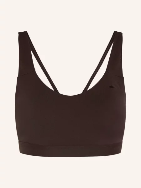 Adidas Sportovní Podprsenka All Me Essentials tmavě hnědá