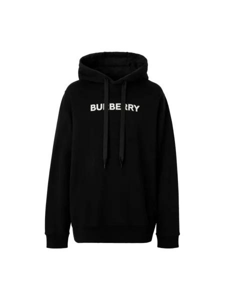Bluza z kapturem Burberry z nadrukiem czarna