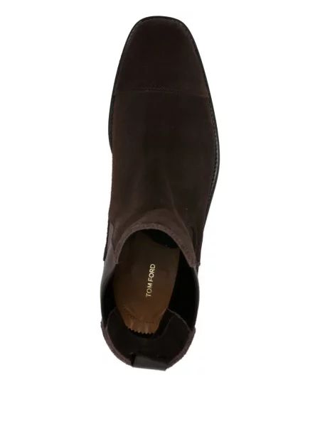 Botine Tom Ford din piele de căprioară maro