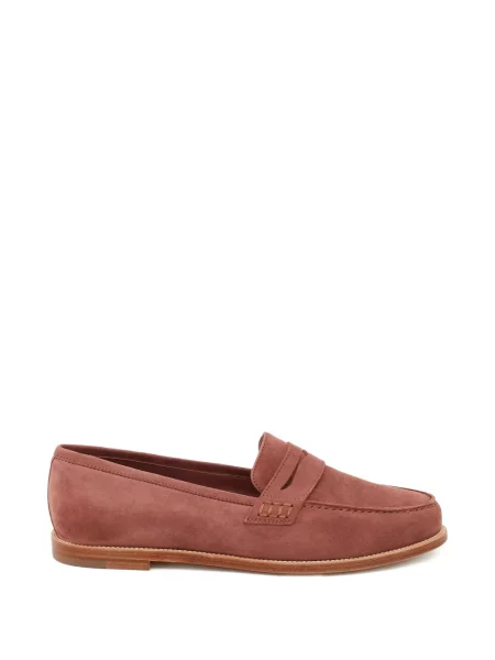 Pantofi loafer Manolo Blahnik din piele de căprioară maro