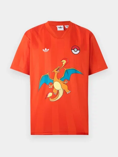 Πουκάμισο Adidas Originals από ζέρσεϋ πορτοκαλί