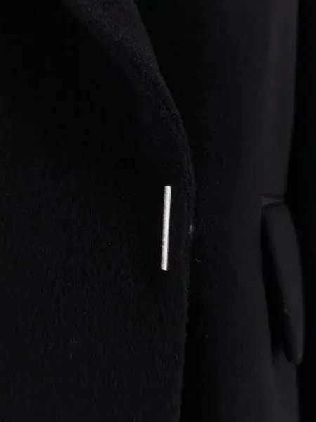 Płaszcz Boss z kaszmiru z klapą czarny