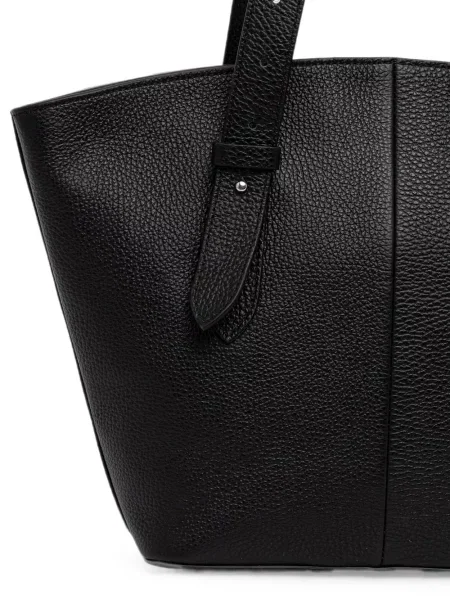 Τσάντα shopper Coccinelle με αγκράφα μαύρο