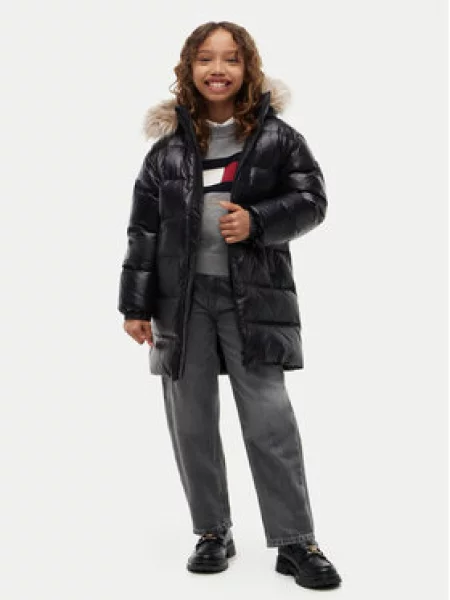Tommy Hilfiger Pūkinė striukė juoda