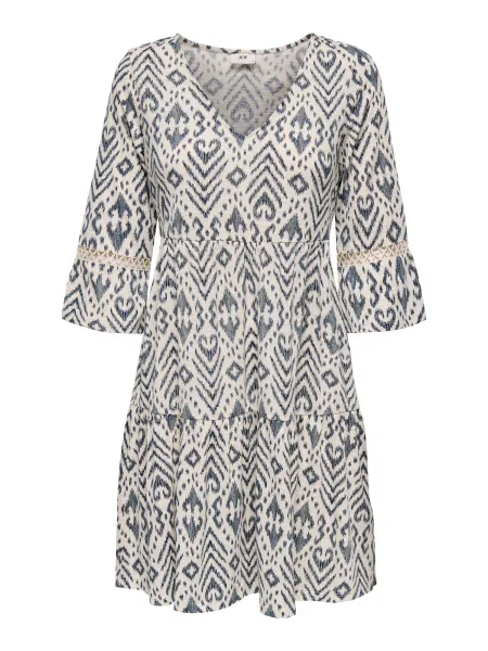 JDY Rochie JDYDORA DODO crem / bleumarin