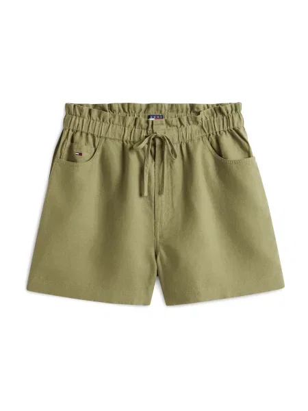 Tommy Jeans Pantaloni ESSENTIAL bleumarin roșu / alb verde