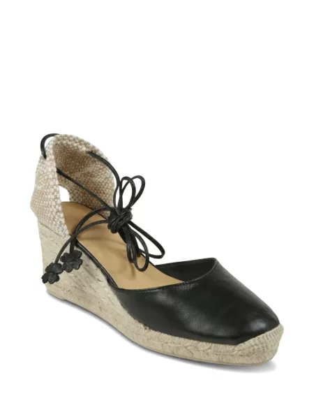 Espadrile Castaner cu pană negru