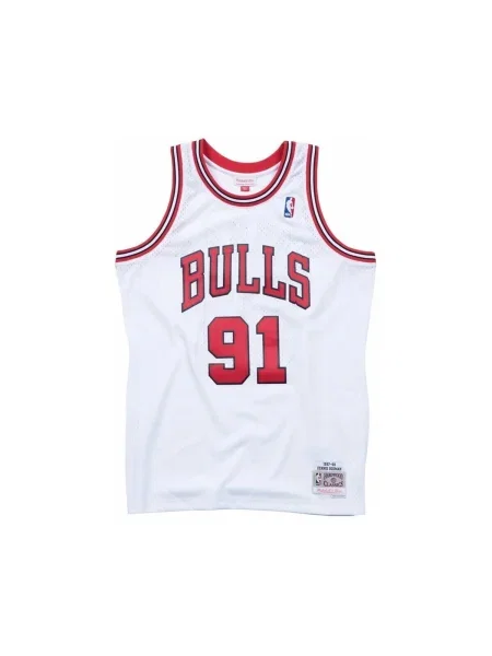 Tricou Mitchell & Ness alb