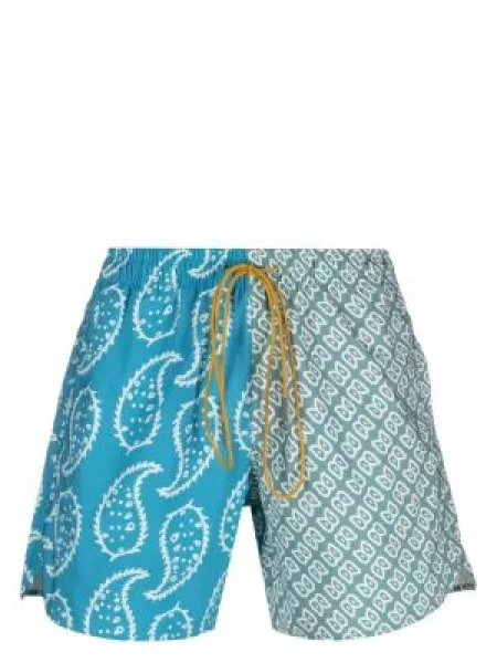 Pantaloni scurți Rhude cu imagine cu cordon verde
