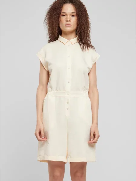 Kombinezon Urban Classics z twillu biały